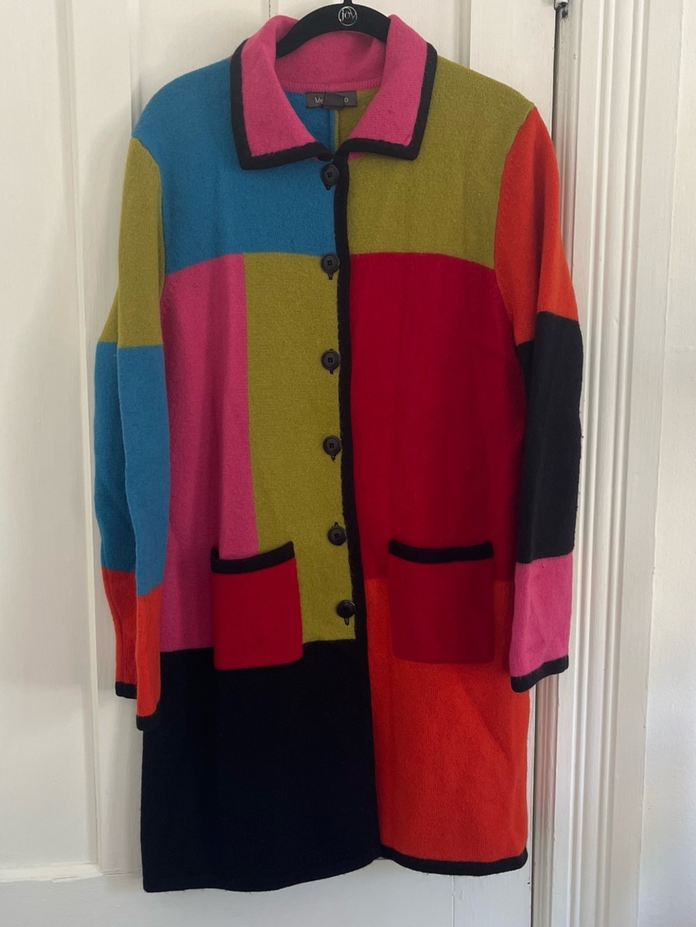 Mendocino multi-color 100% wool sweater